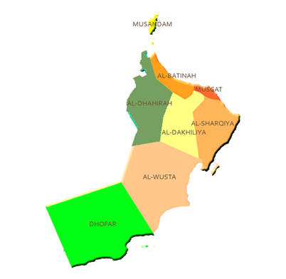 Branch Network Map Oman Muscat